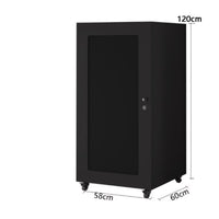 AV Equipment Tower Audio Rack Home Theater Component Rack KTV Sound System Cabinet Locking Media Cabinet Wood Construction Adjustable Shelves Suitable for Home Theater Studio KTV Room