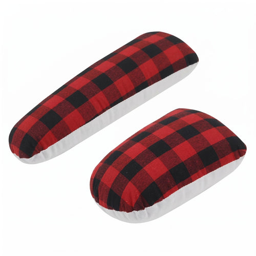 2 Pieces Stuffed Ironing Pad Portable Plaid Pressing Pad Heat-Resistant