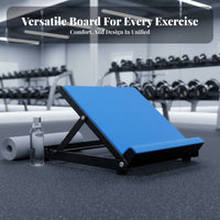 Non-Slip Surface Calf Stretcher Board Stable Triangular Design Adjustable Incline Board High Weight Capacity Leg Stretching Pedal Heavy-Duty Steel Frame for Athletes, Office Workers, Mindful Movement Practice Practitioners, Home, Workout, Gym