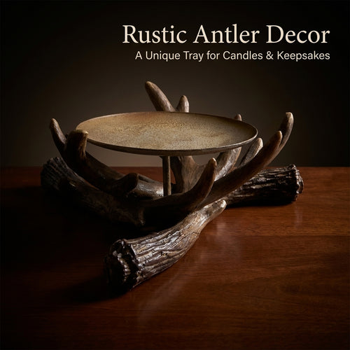 Deer Antler Candle Holder, European Style Resin Craft