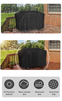 MUTAO 36-Inch Black Stone Grill Cover, Short Style, Taffeta, Waterproof and Dustproof