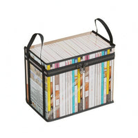 Book Storage Bag Transparent Clear Book Bag Reinforced for Dorm Room