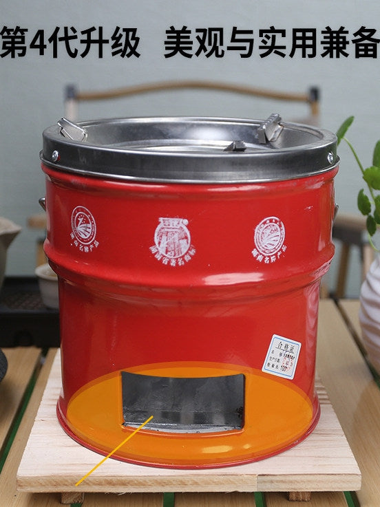 手提移动户外野炊做饭农村烤火炉煤炉家用围炉煮茶炭炉多功能取暖