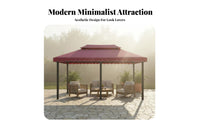 Outdoor Garden Gazebo Protection Outdoor Patio Gazebo Water Resistant 4support Sun Cover for Homeowners, Event Hosts, Courtyard, Backyard, Deck