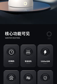 美规110V出口台湾日本美国暖风机家用速热大功率新款桌面取暖器