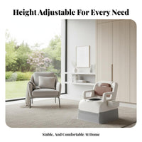 Bedside Potty Chair With Armrests Portable Toilet Sturdy and Stable Easy to Clean for Post-Surgery Patients, Attentiongivers