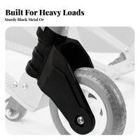 Trolley Wheel Bracket Telescoping Handle Replacement Wheel Bracket Folding Hand Trolley Cart Easy to Use Sturdy Duty Utility