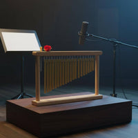 20 Tone Bar Chimes Accurate Tuning 20-Bar Chime Set Polished Smooth Tubes Percussion Chimes with Stand for Band Accompaniment