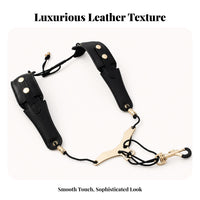 Adjustable Saxophone Harness Weight Distributing Padded Saxophone Strap Clip Hooks Sax Shoulder Strap