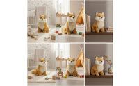 Wild Canine Plush Stuffed Animal Cute Wild Canine Plush Stuffed Toy Decorative