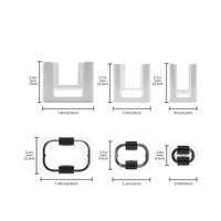 3 Pieces Lid Storage Rack ABS Plastic Food Container Lid Organizer