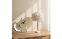Decorative Rose Flower Table Lamp Ambient Lamp with Rose Lampshade Button-Switch Night Light Elegant for Bedroom, Nightstand, Reading Corner