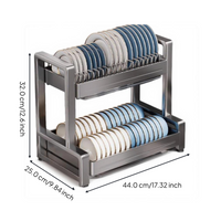Rustproof stainless steel dish rack