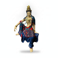 Guanyin Figurine Resin Guanyin Statue Ornate Bodhisattva Figurine for Buddhists, Collectors, Altar