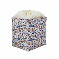 Collapsible Drawstring Bin Large Capacity Collapsible Washing Tote Foldable