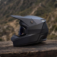 Comfortable Motocross Helmet with Visor | Ventilated, Downhill Helmet with visor, for Trail Riding