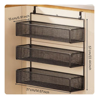Cabinet Door Storage Rack Large Capacity over the Door Hanging Basket