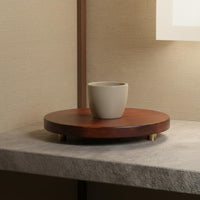 Round Wooden Base Sturdy Decorative Display Riser