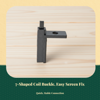 pane Decoration, Removable Aluminum Alloy 7-Shaped Buckle, Plastic Corner Connector, DIY Home Office