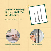 Automatic boring screws, dark coating, small head, metal sheets, high strength, fixing, installation, automatic threading