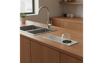 Embedded Cup Washer Built-in Countertop Cup Washer Low-Profile Drinkware Rinser for Baristas, Bartenders, Coffee Bar, Cafe, Kitchen Sink