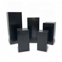 5 Pieces Cake Pedestal Stand Different Heights Dessert Display Stand Solid-Sided Event Decor for Wedding Reception