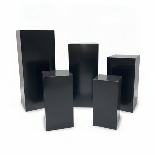 5 Pieces Cake Pedestal Stand Different Heights Dessert Display Stand Solid-Sided Event Decor for Wedding Reception
