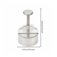 Hamburger Press 304 Stainless Steel Round Patty Creator Even Pressing