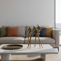 Three-Figure Ornament Minimalist Abstract Figure Sculpture Modern Table Decor Figurine