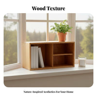 desktop Cubby Organizer Space-Saving Small shelf unit Sturdy Construction