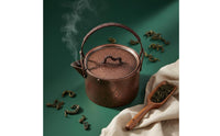 Thickened Wall Handmade Copper Teapot Extra Thick Handmade Pure Copper Kettle Coating-Uncoated Traditional Hammered Teapot Stable Base for Collectors, Home Decor