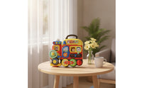 Travel Busy Board with Handle Portable Child-Centered Busy Board Interactive Sensory Toy Fine Motor Skills for Playroom