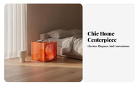 Bedside Nightstand Stackable Rotating Cube Organizer Movable with casters
