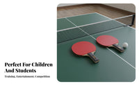Table Tennis Racket Double-Faced-Sided Rubber Racket Sport Pong Paddle High Sponge Beginner Racket Sport Pong Paddle for Students, Children, School