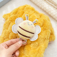 Bee Costume Dog Four-Leg Clothing with Flaps and Antennae, Thickened Polyester Dog Bee Suit, Winter Warm Apparel for Small and Medium Pets