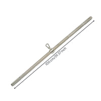 Lat Pulldown Bar Stainless Steel Cable Machine Bar with Clip Swiveling Pulley Handle with Swivel for Athletes
