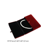Heart-Shaped Insert Pearl Necklace Gift Box Elegant Design Pearl Necklace Case Travel Friendly for Wife, Mother's Day, Anniversary, Birthday