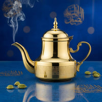 Ornate Design Arabic Coffee Pot Easy Pour Spout Arabic Teapot Heat-Resistant for Dining Table