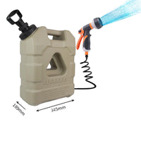 Air Pump 21L Outdoor Camping Water Bucket Portable Storage Tank 5.5 Gallon with Shower
