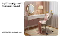 Armless Lowsupport Desk Chair Ergonomic spinerest Office Furniture space-saving Size