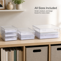 Household Document Storage Box for Certificates, Property Deeds, Birth Certificates, and Important Files