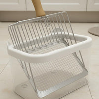 Metal Feline Litter Scoop with Holder Storage Base Feline Litter Scoop Stand Set
