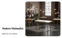 Padded Seats Restaurant Table and Chair Set Modern Design Upholstered Dining Booth Comfortable Seating Metal Frame Dining Set Minimalist Design for Business Owners, Interior Designers, Milk Tea Shop, Lounge Area, Bar