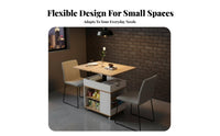 Height-Adjustable transformable Coffee-to-Dining Table two-in-oneUse Wheeled highlight Table Mobile with casters Rolling trolley Space-Saving Design for Apartment Dwellers, distant Workers, Small Families, Living Room, Home Office, Bedroom