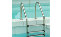 Pool Ladder with Handrails Stainless Steel Swimming Pool Ladder Three-Step for Homeowners