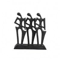 Abstract Metal Figure Cutout Design Textured Metal Ornament Decorative Piece Decor Piece for Entryway