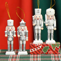 13cm Soldier Nutcracker Wooden Figurine Home Decor