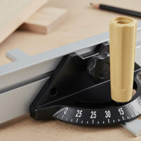 Aluminum Miter Gauge Clear Scale Table Miter Gauge Quick Adjustment Knob