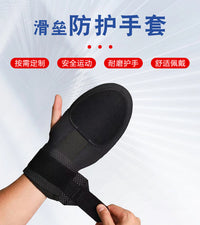 户外运动棒球垒球漏指打击防护手套成人青少年棒球滑动保护手套