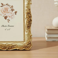 Baroque Floral Photo Frame Freestanding House Decoration for Wedding, Bedroom